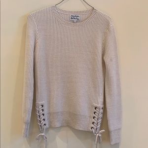 Side Lace-up Sweater
